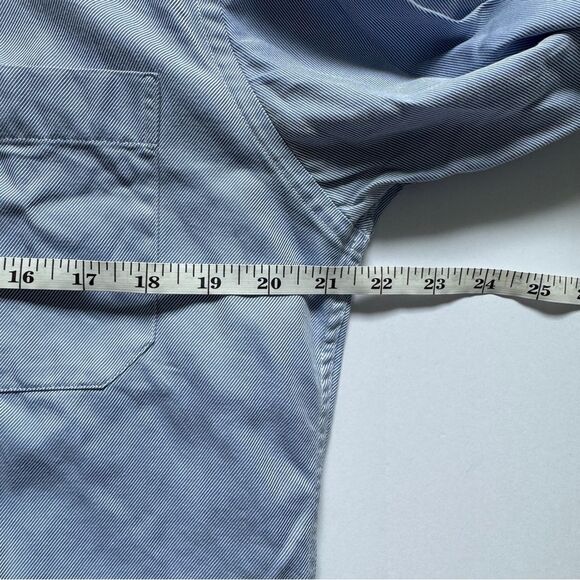 Bachrach Blue Button Down Long Sleeve Shirt Size 15.5 - Picture 4 of 5